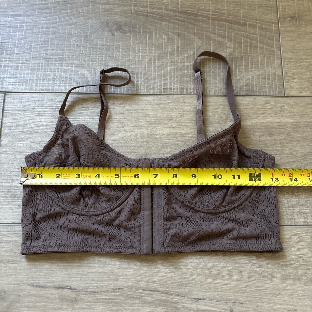 Free People Lace Bralette in Chocolate Brown - Picture 4 of 5